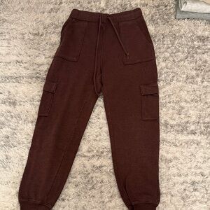 Pink VS Brown Cargo sweatpants